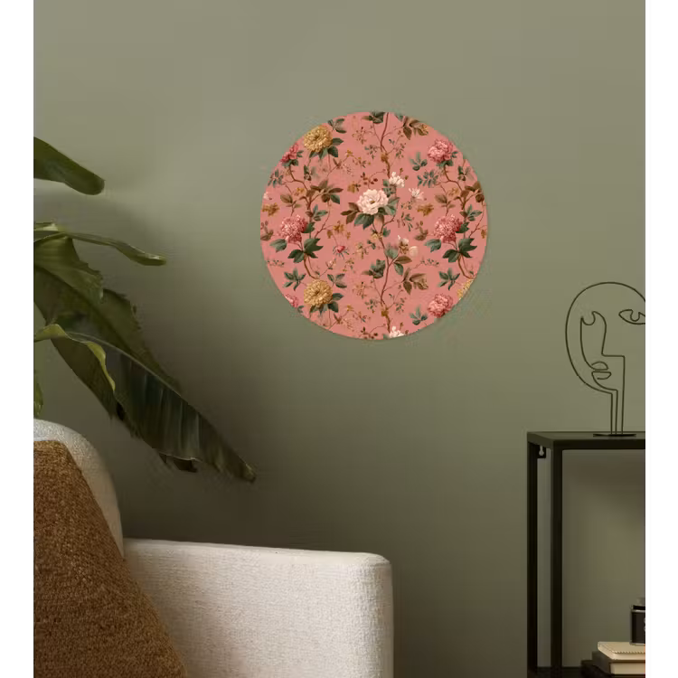 Behangcirkel - Klassiek - Botanisch - Roze — 3