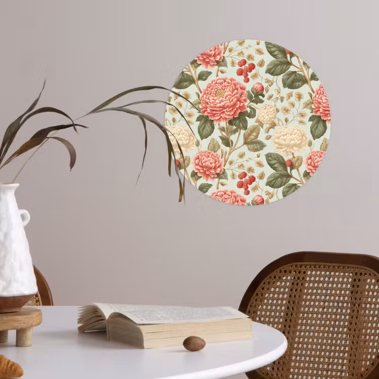 Behangcirkel - Klassiek - Botanisch - Veelkleurig — 4