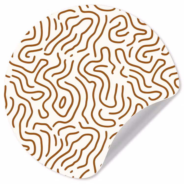 Behangcirkel - Minimalistisch - Patroon - Terracotta — 1
