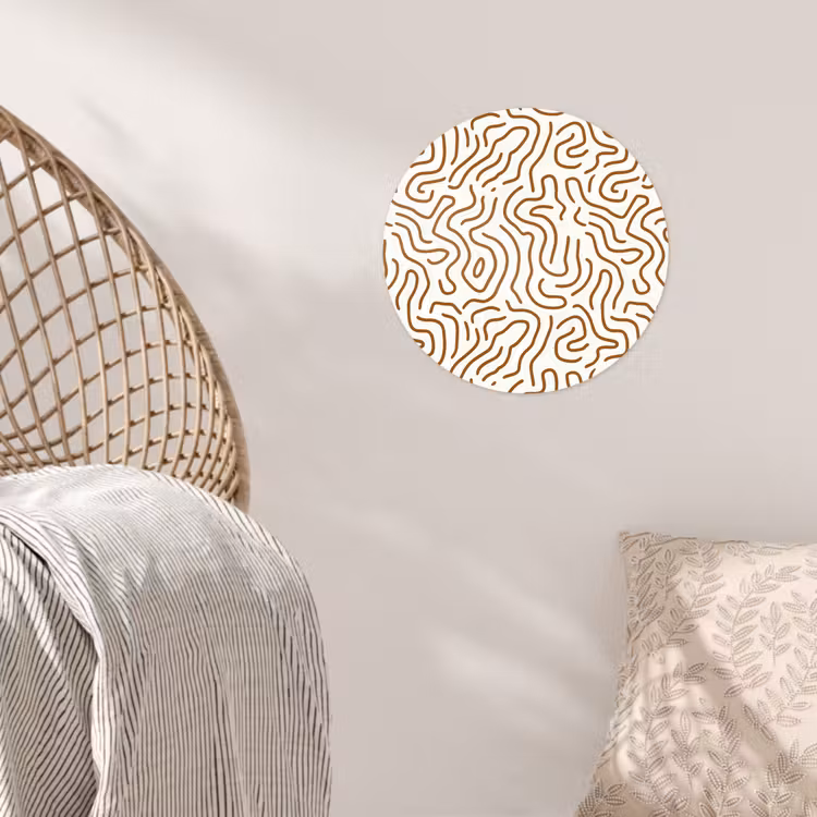 Behangcirkel - Minimalistisch - Patroon - Terracotta — 5