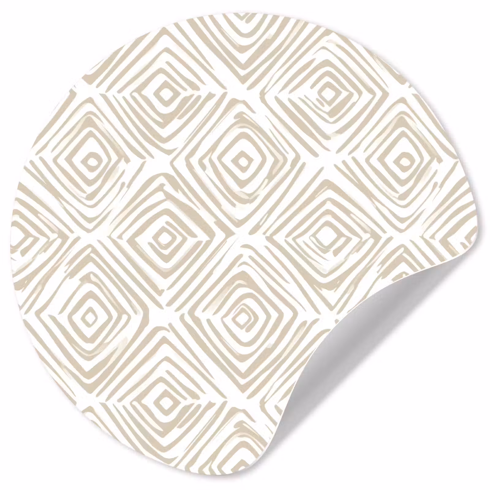 Behangcirkel - Abstract - Ruit - Beige — 1