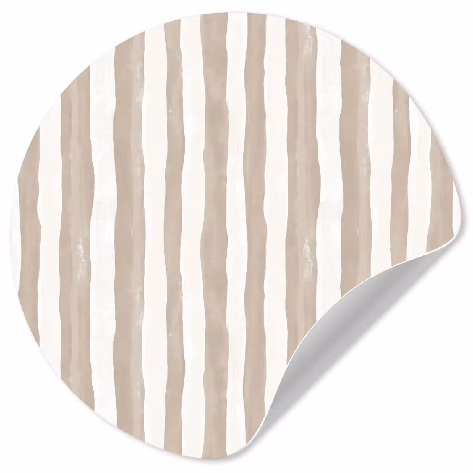 Behangcirkel - Minimalistisch - Strepen - Beige — 1