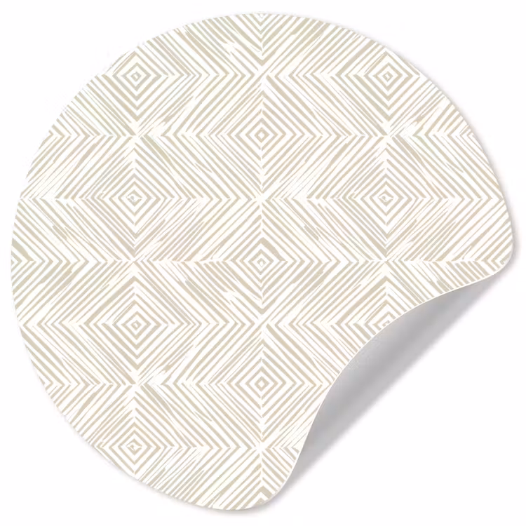 Behangcirkel - Abstract - Ruiten - Beige — 1