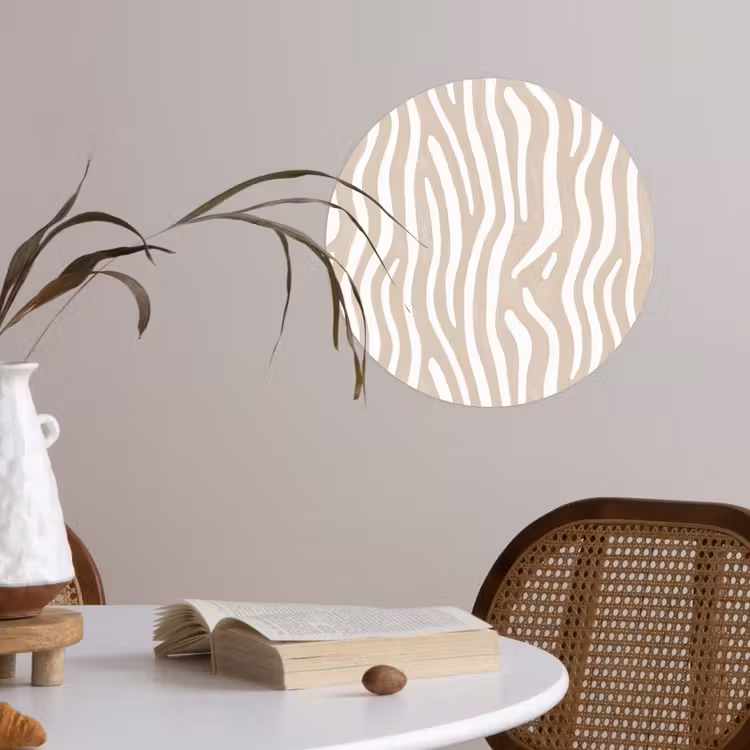 Behangcirkel - Abstract - Zebra - Beige — 4