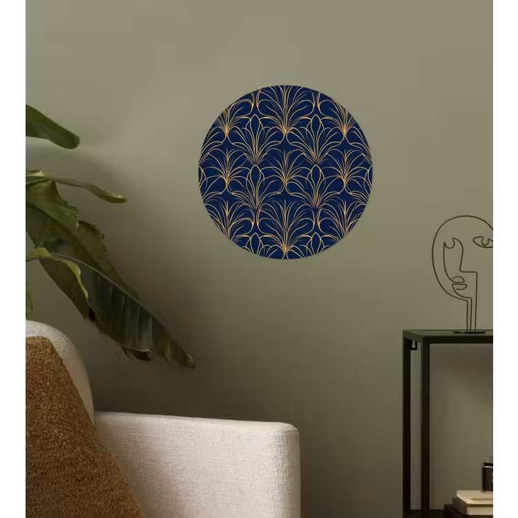 Behangcirkel - Deco - Waaier - Blauw — 3
