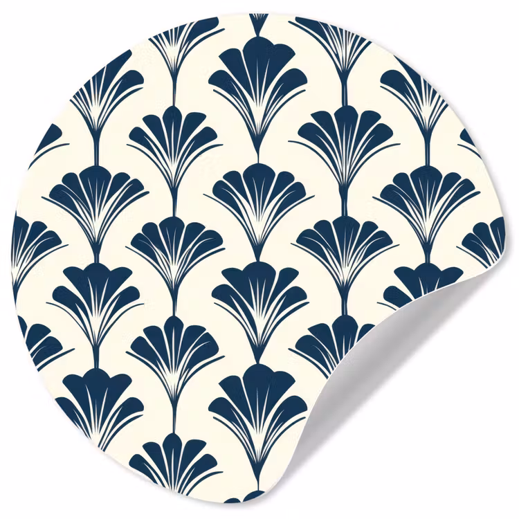 Behangcirkel - Klassiek - Motief - Blauw — 1