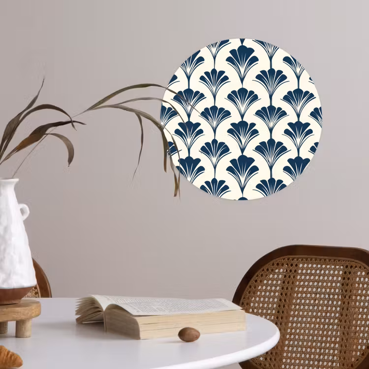 Behangcirkel - Klassiek - Motief - Blauw — 4