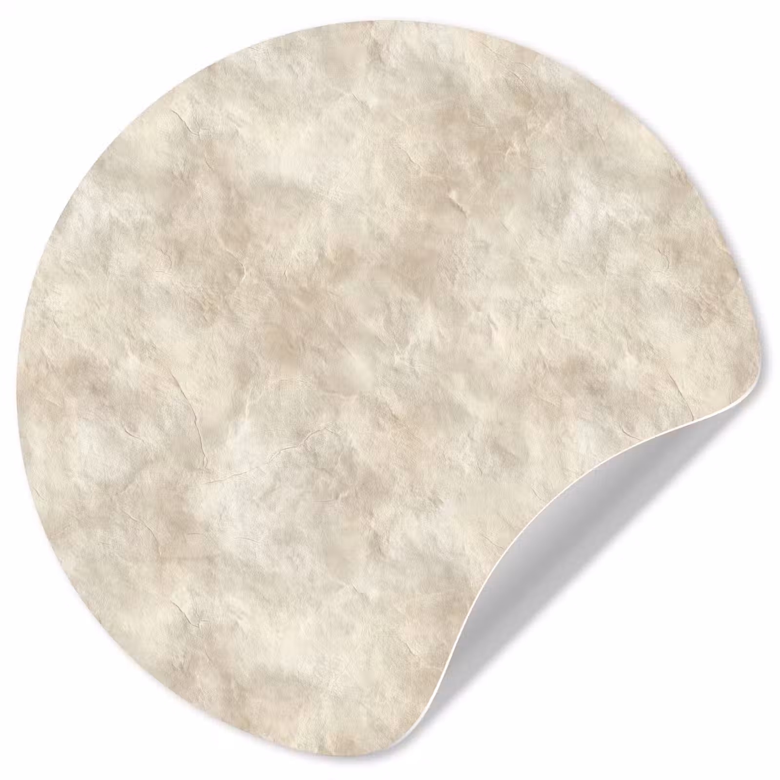 Behangcirkel - Beige - Reliëfstructuur - Natuursteen — 1