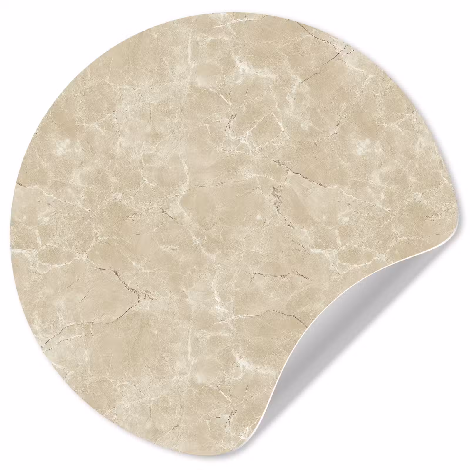 Behangcirkel - Lichtbeige - Marmer - Diffusie adering — 1
