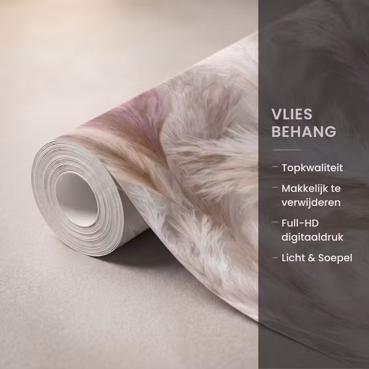 Behang - Pampasgras - Pluizig - Kleurrijk — 3