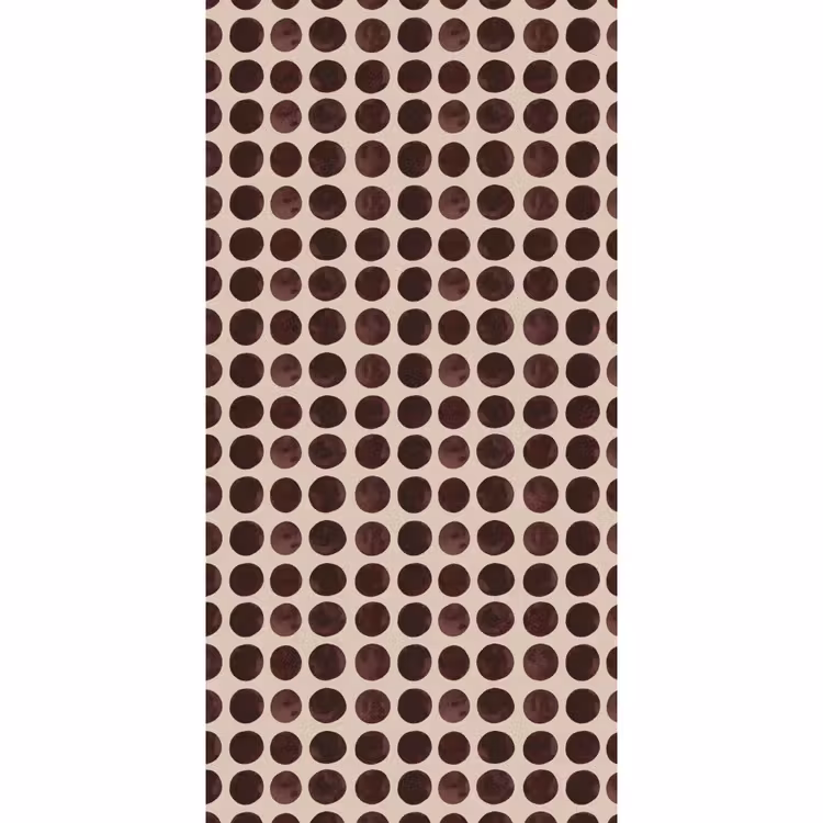 Behang - Stippen - Patroon - Bruin — 2