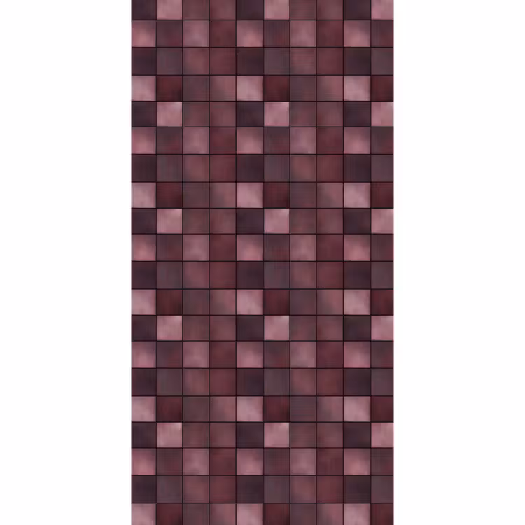 Behang - Vierkant - Tegel - Patroon - Paars — 2