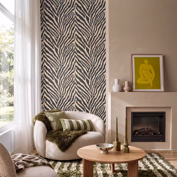 Behang - Zebra - Klassiek - Zwart — 1