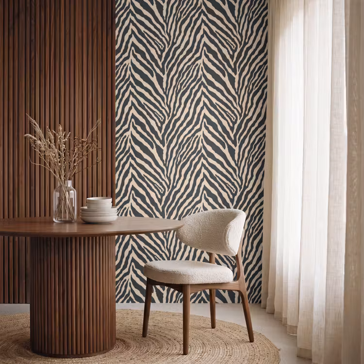 Behang - Zebra - Klassiek - Zwart — 4