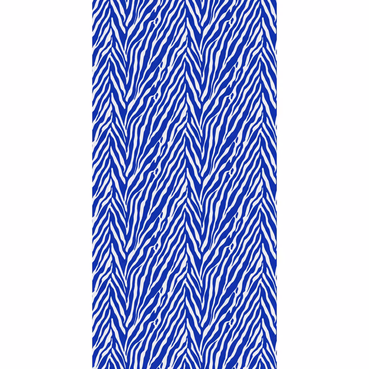 Behang - Zebra - Patroon - Kobalt - Blauw — 2