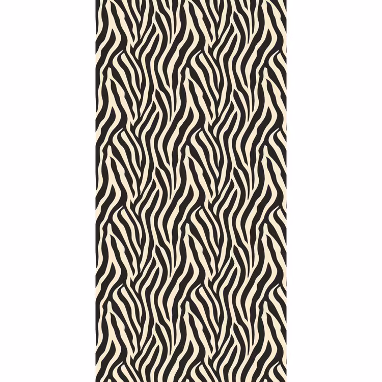 Behang - Zebra - Print - Klassiek - Zwart — 2