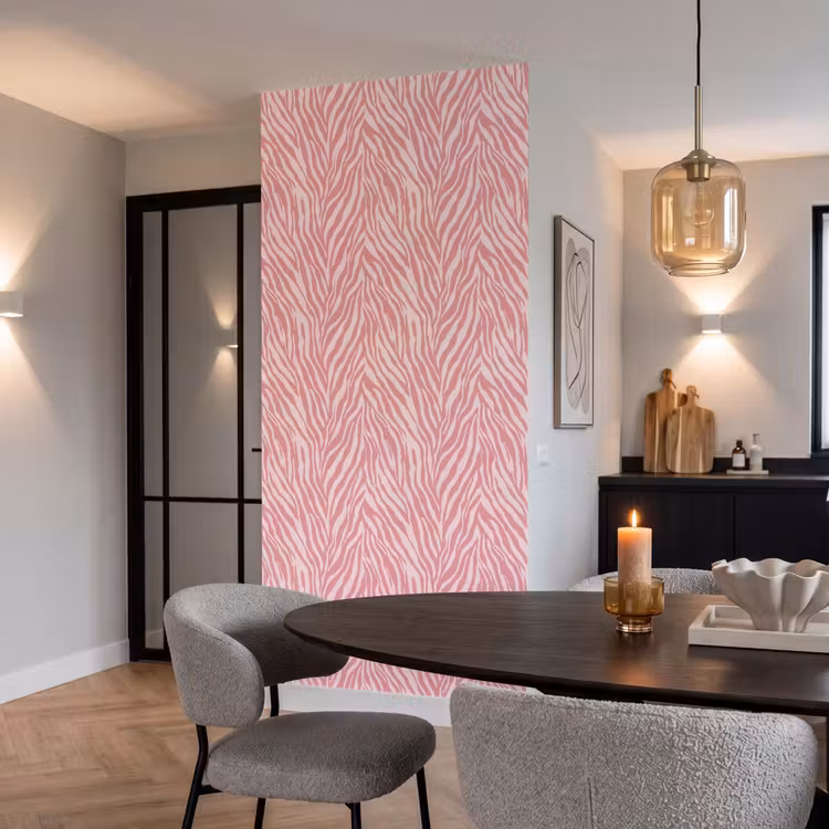 Behang - Zebra - Print - Roze — 5
