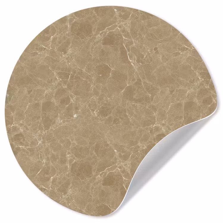 Behangcirkel - Beige - Marmer - Witte aders — 1