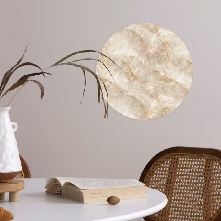 Behangcirkel - Lichtbeige - Onyx - Subtiel — 4