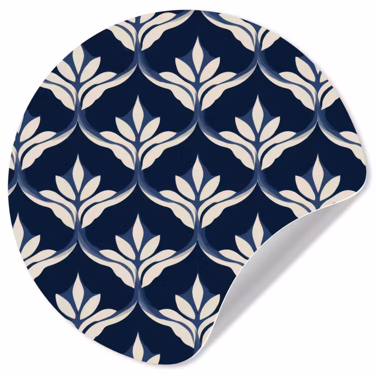 Behangcirkel - Modern - Ontwerp - Blauw — 1