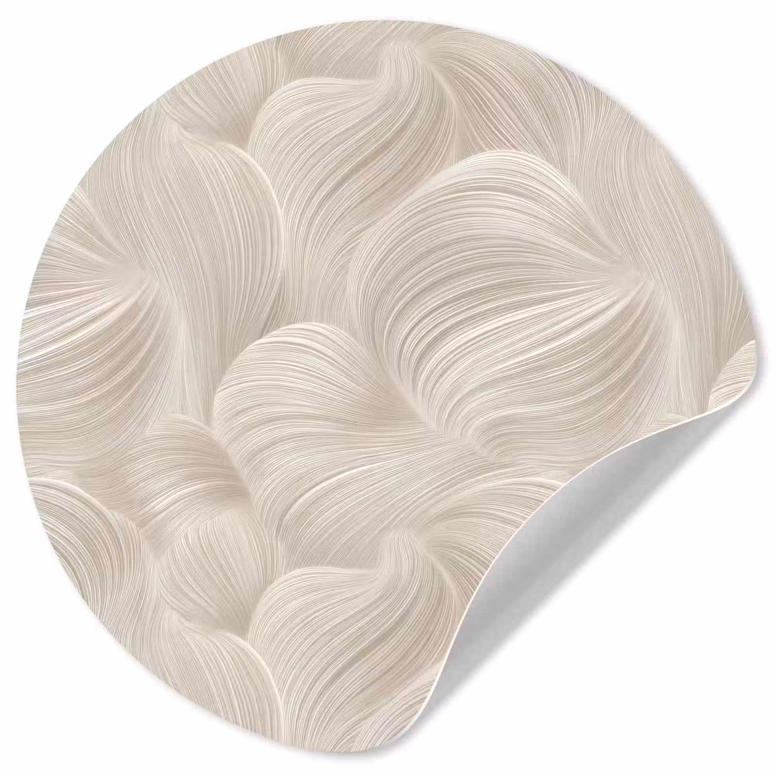 Behangcirkel - Lijnen - Waaier - Beige — 1