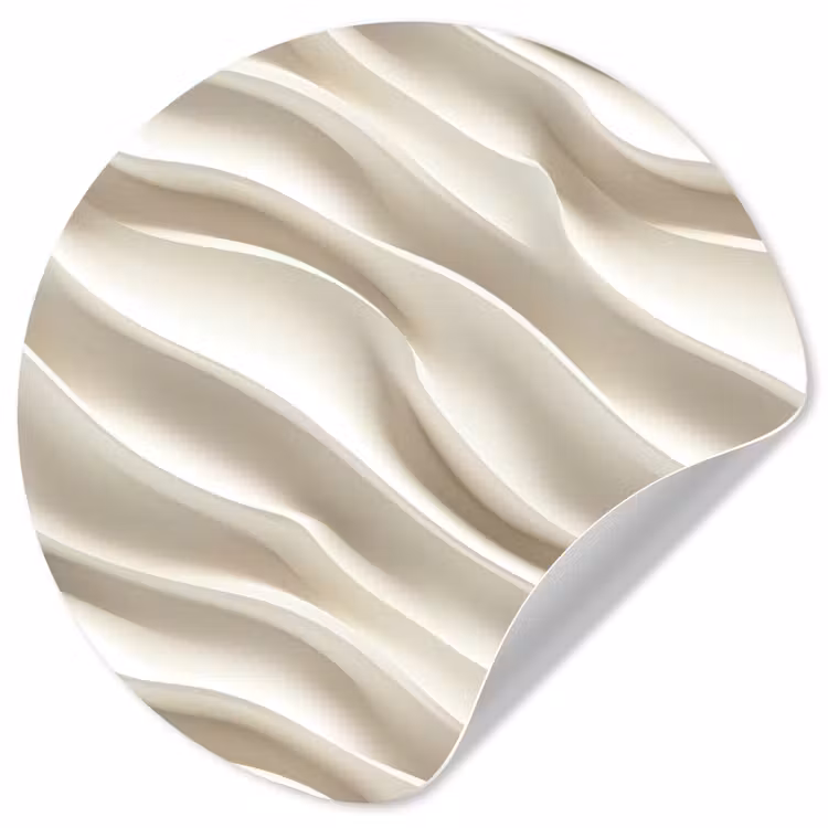Behangcirkel - Diagonaal - Golven - Crème — 1