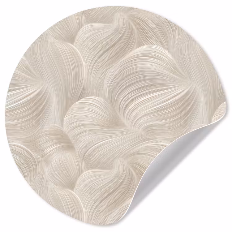 Behangcirkel - Lijnen - Waaier - Beige — 1