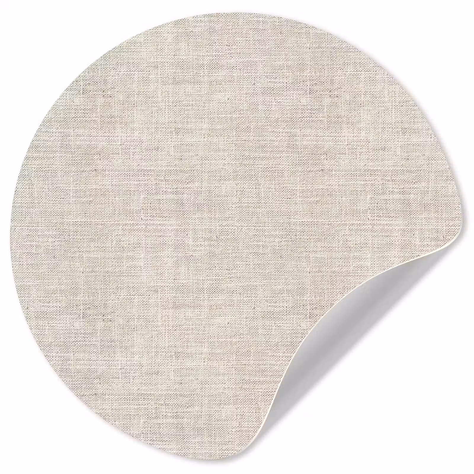 Behangcirkel - Linnen - Textuur - Beige — 1