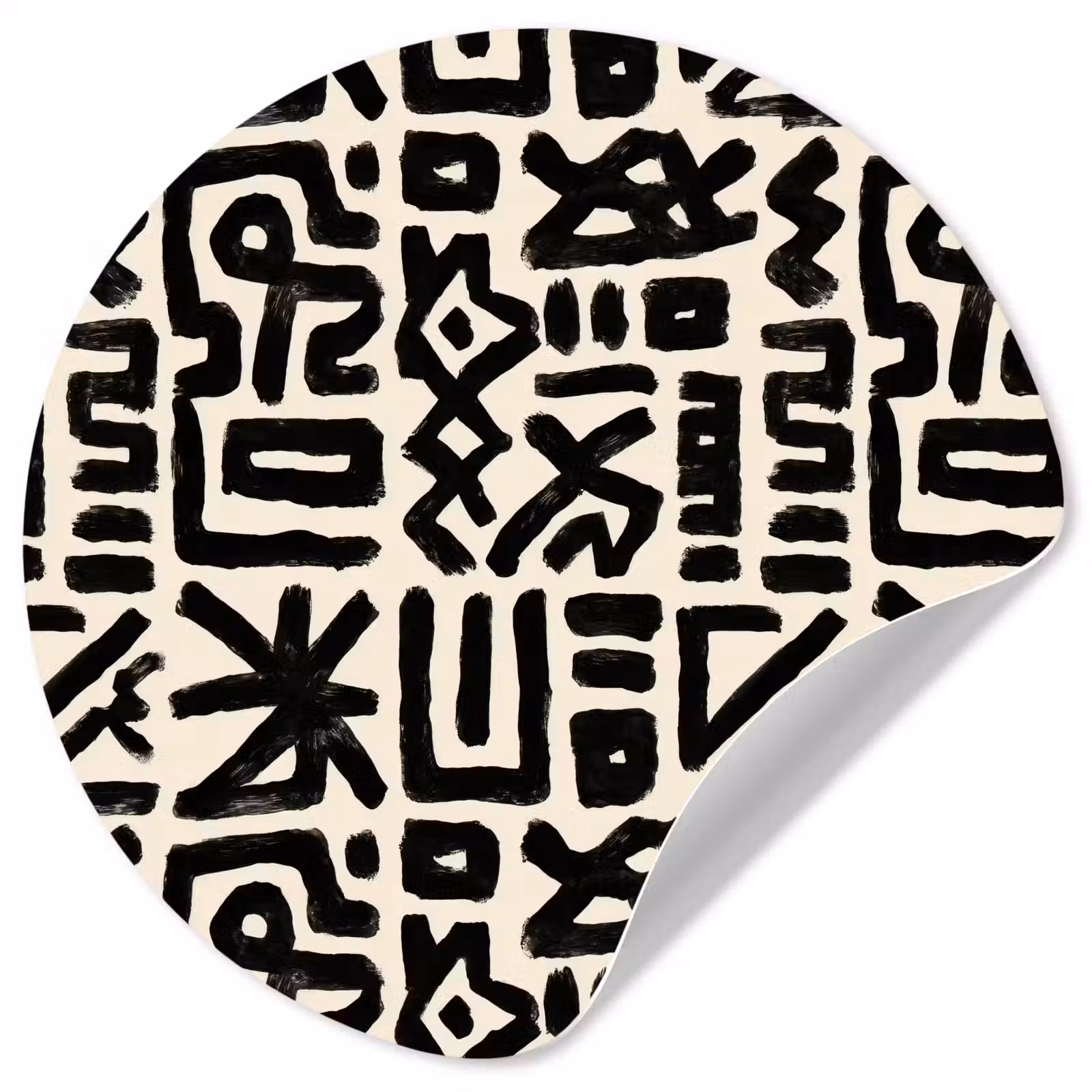 Behangcirkel - Geometrisch - Figuren - Zwart — 1