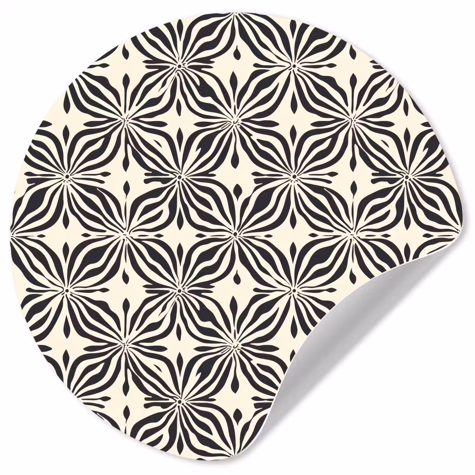 Behangcirkel - Grafisch - Patroon - Zwart — 1