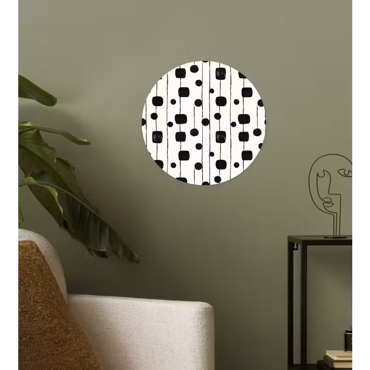 Behangcirkel - Grafisch - Modern - Zwart — 3