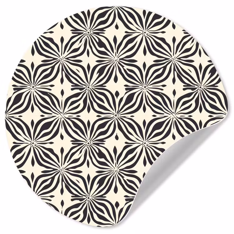 Behangcirkel - Grafisch - Patroon - Zwart — 1