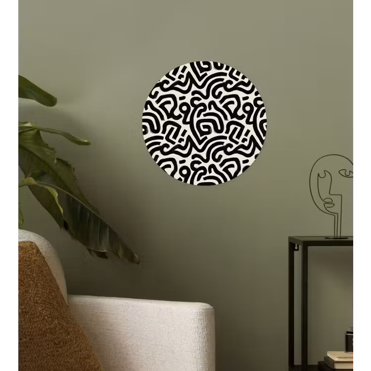 Behangcirkel - Modern - Abstract - Zwart — 3