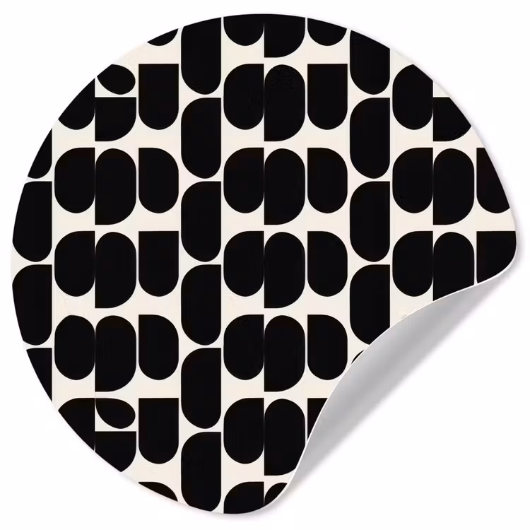 Behangcirkel - Modern - Patroon - Zwart — 1