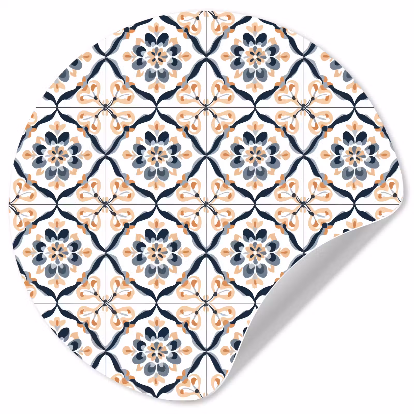 Behangcirkel - Bladvorm - Patroon - Kleurrijk — 1
