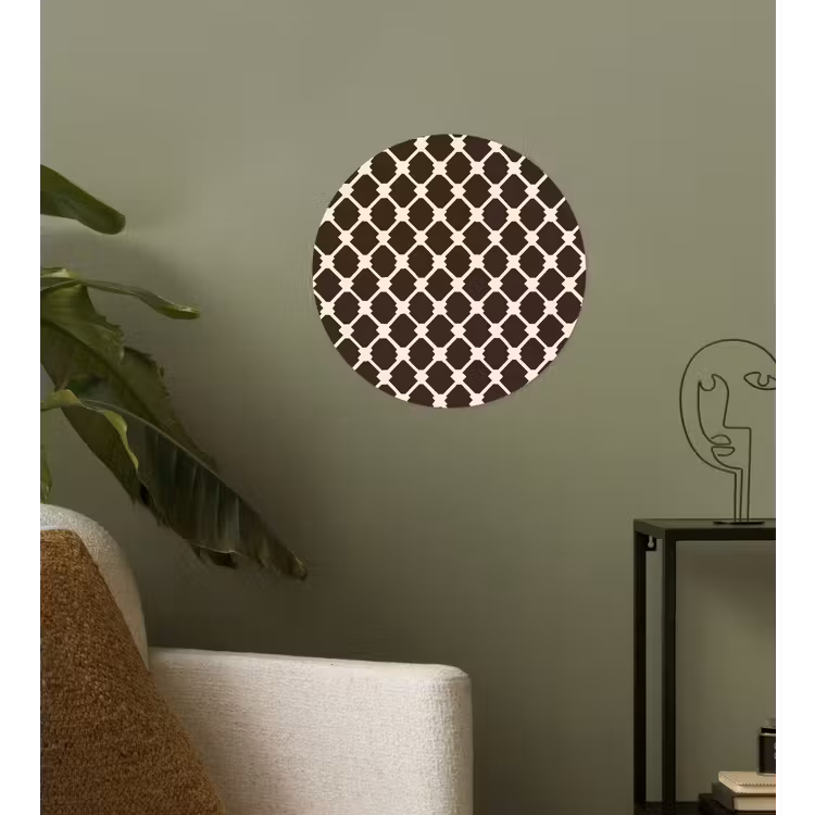 Behangcirkel - Bruin - Ruitpatroon - Geometrisch — 3