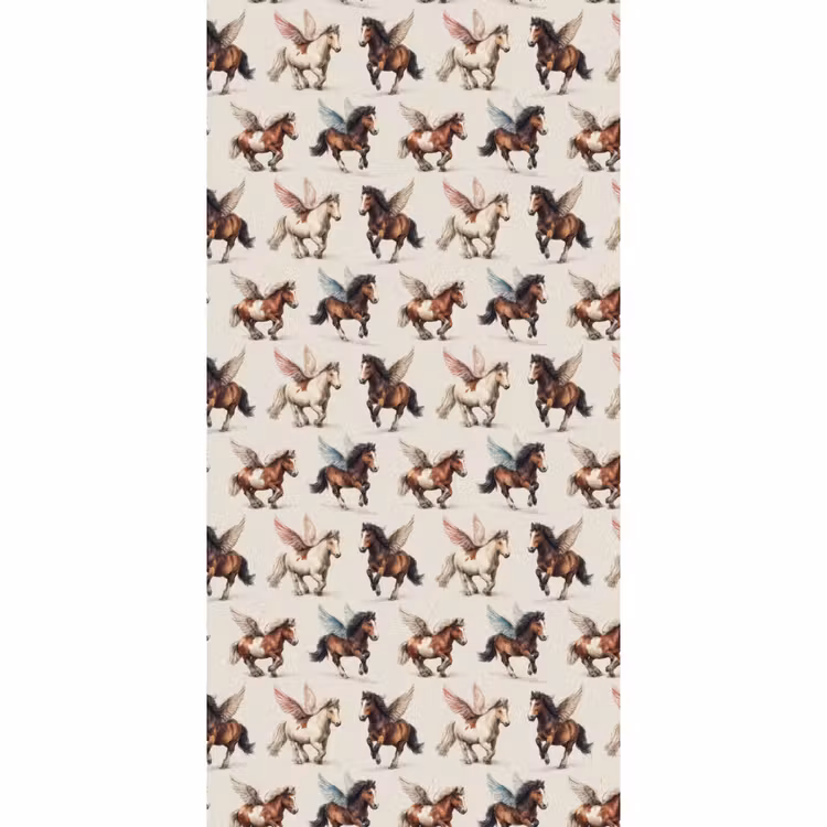 Behang - Paarden - Vleugels - Kleurrijk — 2