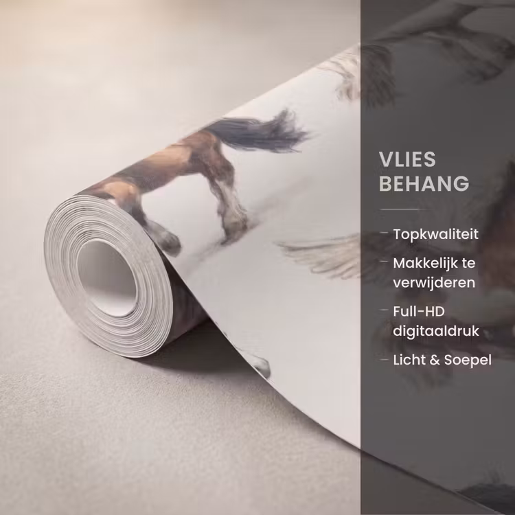 Behang - Paarden - Vleugels - Kleurrijk — 3