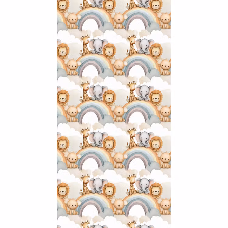 Behang - Safari - Regenboog - Kleurrijk — 2