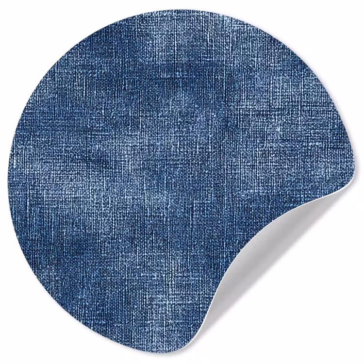 Behangcirkel - Linnen - Textuur - Patroon - Denim - Rustiek — 1