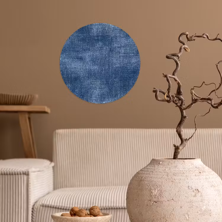 Behangcirkel - Linnen - Textuur - Patroon - Denim - Rustiek — 2