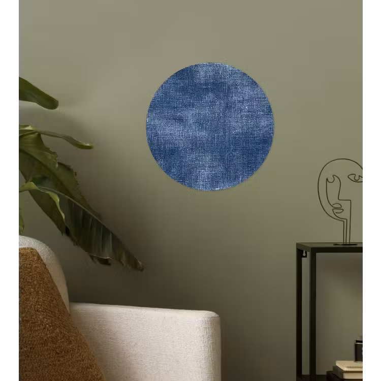 Behangcirkel - Linnen - Textuur - Patroon - Denim - Rustiek — 3