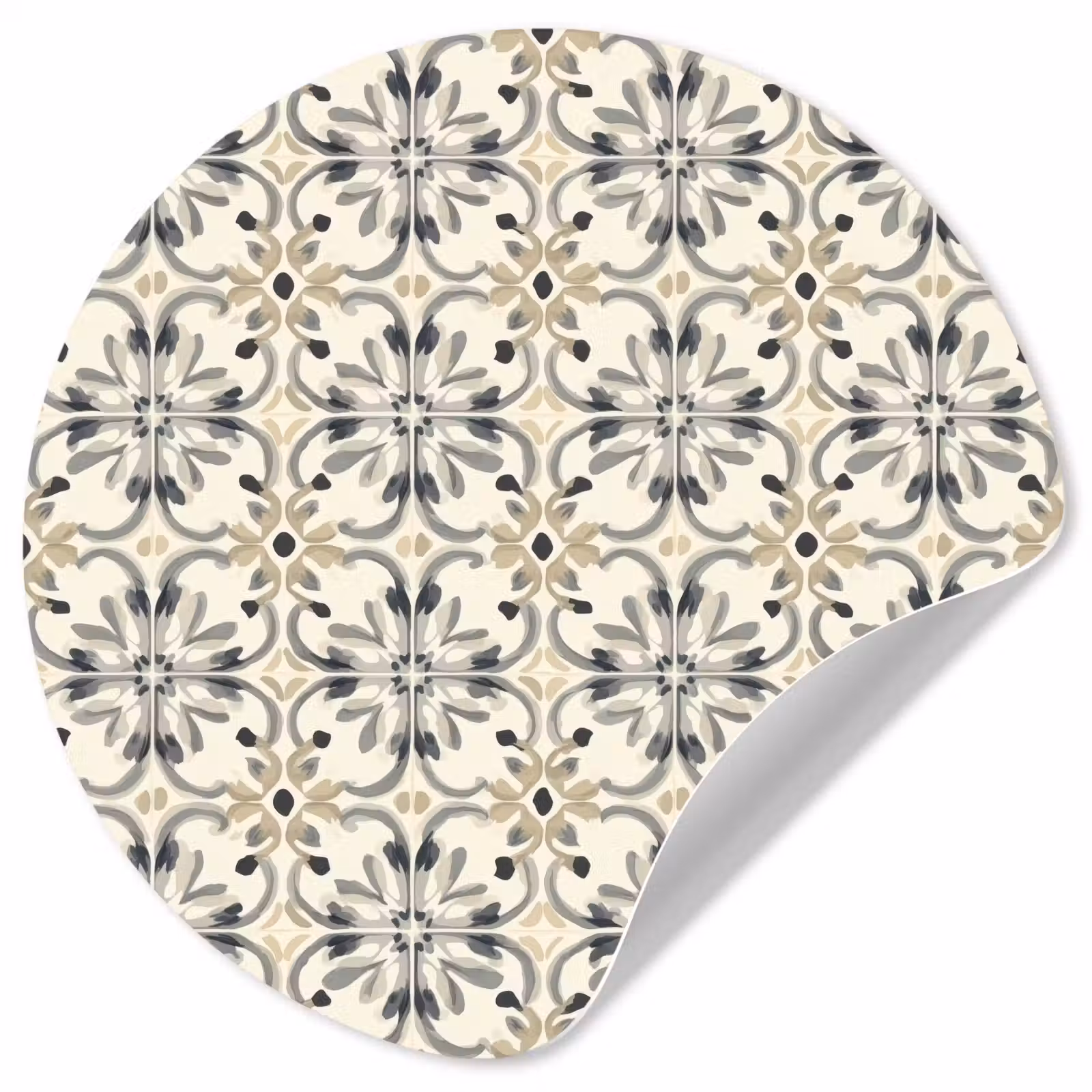 Behangcirkel - Floraal - Patroon - Kleurrijk — 1