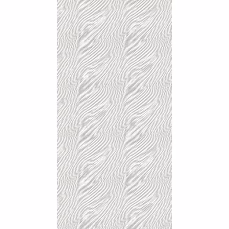 Behang - Golven - Ribbels - Wit — 2