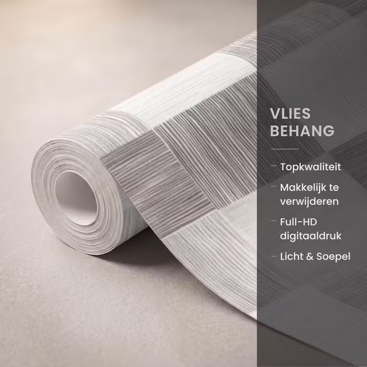 Behang - Patroon - Dambord - Houtnerf — 3