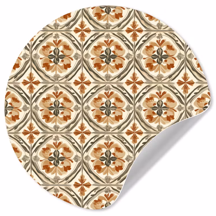 Behangcirkel - Elegant - Antiek - Kleurrijk — 1