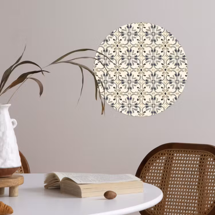Behangcirkel - Floraal - Patroon - Kleurrijk — 4