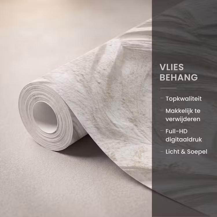 Behang - Textuur - Reliëf - Beige — 3