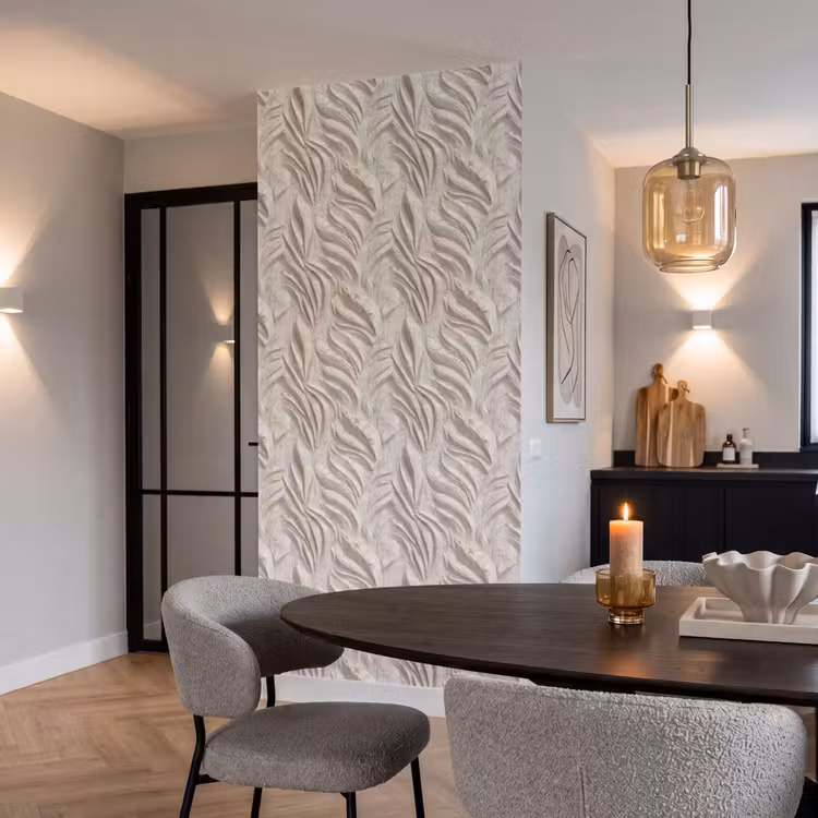 Behang - Textuur - Reliëf - Beige — 5