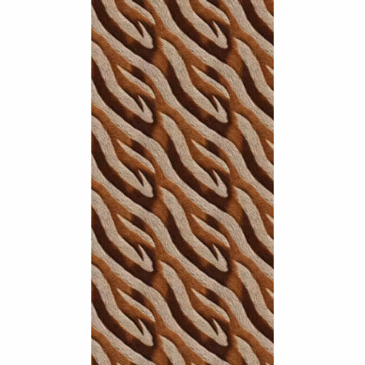 Behang - Zebra - Bruin - Patroon — 2